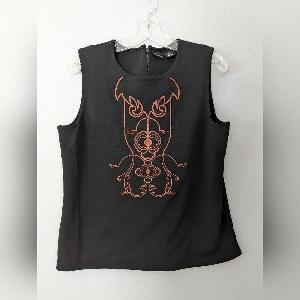 111 State tank top blouse. Women's tank top. Women's size XL. Black.